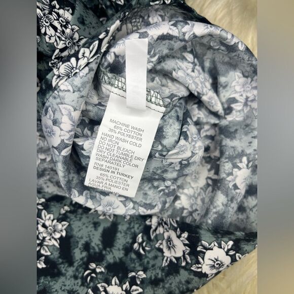 Silver Stone Collection Modern Fit Floral Long Sleeve Blue Shirt XXL  MSRP $149 - Picture 3 of 7